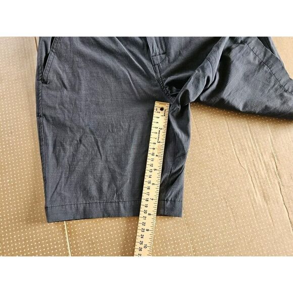 RVCA Middle Elastic Waist Shorts Mens 29 Gray Drawstring Stretch - Picture 6 of 9